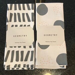 2 Geometry Kitchen Tea Towels